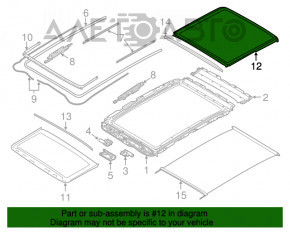 Geam spate panoramic BMW X3 G01 18-