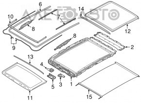 Geam spate panoramic BMW X3 G01 18-