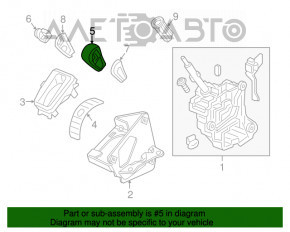 Maneta cutiei de viteze Honda CRV 12-16 din plastic negru