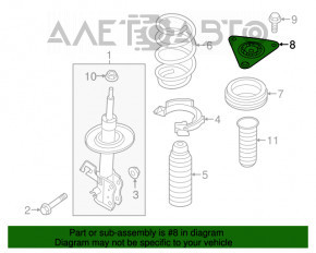 Опора амортизатора передняя правая Nissan Rogue Sport 17-