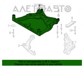 Подрамник передний Nissan Pathfinder 13-20 AWD