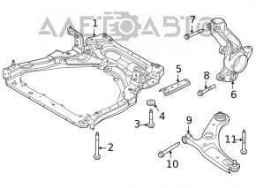 Capacul de protecție a roții din față, stânga spate, Nissan Sentra 20-