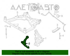 Рычаг передний нижний правый Nissan Murano z51 09-14