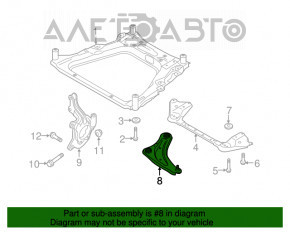 Maneta inferioară din față dreapta Nissan Leaf 11-17