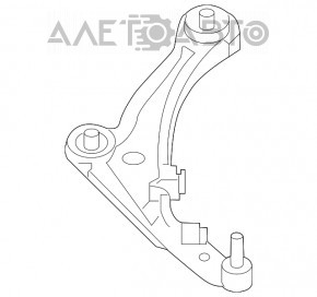 Maneta inferioară din față dreapta Nissan Pathfinder 13-20, nouă, originală OEM