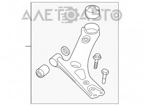 Maneta inferioară stânga Kia Optima 11-15 din oțel nou OEM original