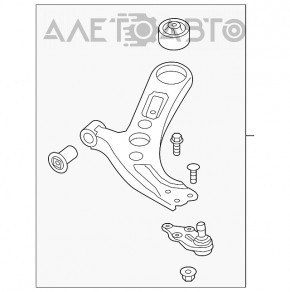 Maneta inferioară stânga Kia Soul 14-19 nouă OEM originală