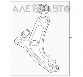 Maneta inferioară frontală stângă Hyundai Sonata 11-15 hibrid nou OEM original