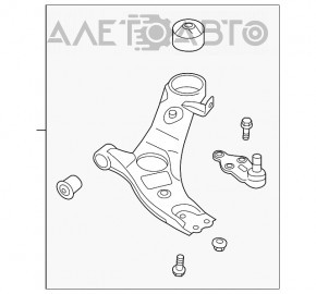 Maneta inferioară frontală stângă Hyundai Santa FE 19-20 nouă OEM KOR