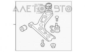 Maneta inferioară din față dreapta Hyundai Elantra AD 17-20, nouă, originală OEM