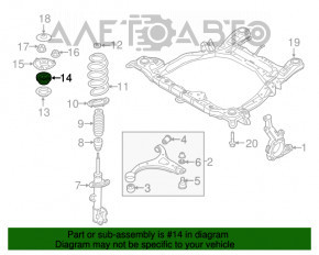 Rulmentul de suport al amortizorului frontal Kia Sorento 10-15, nou, original OEM