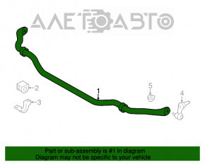 Stabilizatorul frontal Infiniti Q50 14- AWD