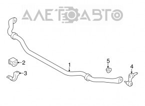 Stabilizatorul frontal Infiniti Q50 14- AWD