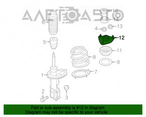 Suport amortizor față stânga Hyundai Sonata 11-15 nou OEM original