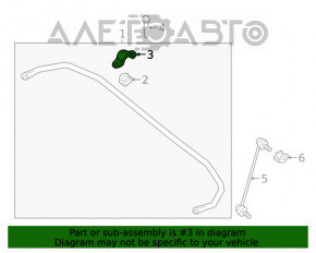 Suportul de fixare a stabilizatorului frontal stânga Infiniti QX50 19-