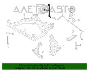 Bară stabilizatoare față dreapta Nissan Maxima A36 16- nouă originală OEM