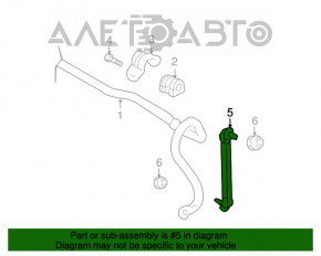 Bară stabilizatoare față dreapta Nissan Versa 12-19 SUA, nouă, originală OEM.