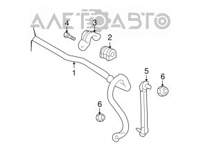 Bară stabilizatoare față dreapta Nissan Versa 12-19 SUA, nouă, originală OEM.