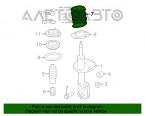 Arcul de suspensie din față dreapta Kia Optima 11-15 hibrid