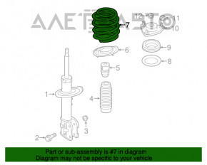 Arcul de suspensie din față dreapta pentru Hyundai Santa FE Sport 13-18 2.4 FWD