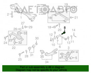 Piulița de convergență Hyundai Sonata 11-15 hibrid nou OEM original