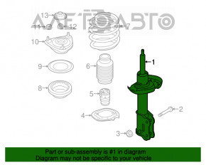 Amortizorul frontal stânga Kia Soul 14-19