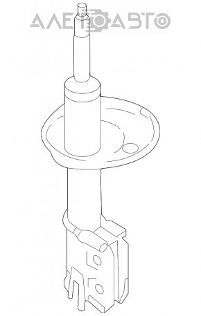 Амортизатор передний левый Hyundai Sonata 11-15 тип 2