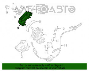 Capacul schimbatorului de viteze pentru Honda CRV 17-22 EX, EX-L zgârieturi