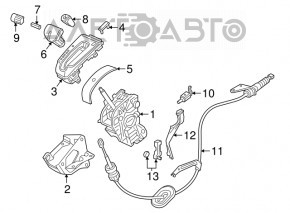 Capacul schimbatorului de viteze pentru Honda CRV 17-22 EX, EX-L zgârieturi