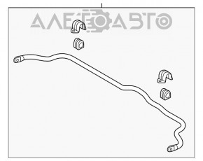 Стабилизатор передний Hyundai Sonata 18-19 hybrid