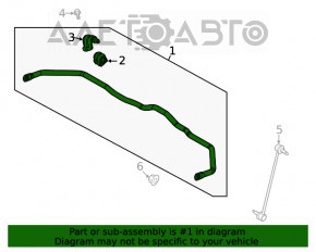 Stabilizatorul frontal Hyundai Sonata 20-