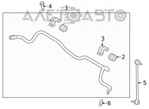 Stabilizatorul frontal Hyundai Santa FE 19-20