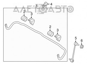 Suportul de fixare a stabilizatorului frontal dreapta pentru Hyundai Elantra AD 17-20