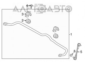 Suportul de fixare a stabilizatorului frontal stânga pentru Hyundai Tucson 16-20