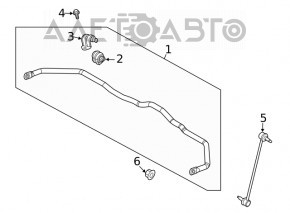 Biela stabilizatoare fata dreapta Hyundai Sonata 20 - nou original OEM