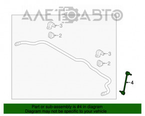 Bară stabilizatoare față stânga Hyundai Sonata 15-19 nouă originală OEM