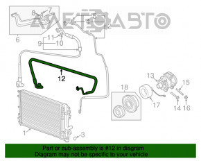 Bobina de aer condiționat condensator-compresor Dodge Challenger 09-14 3.6