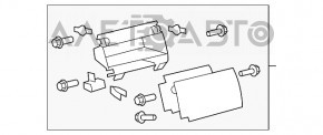 Перчаточный ящик, бардачок верхний Toyota Sequoia 08-16 корич