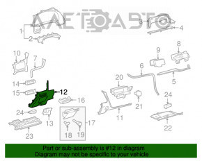 Husa genunchi sofer Lexus RX350 RX450h 16-22, neagra