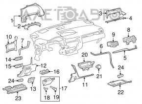 Husa genunchi sofer Lexus RX350 RX450h 16-22, neagra