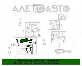 Husa genunchi sofer Toyota Highlander 08-13 gri.