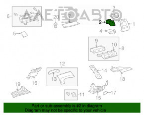 Conducta de aerisire dreapta Toyota Prius V 12- bej