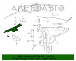 Trapezul de curățare a parbrizului cu motor pentru Dodge Durango 11-13