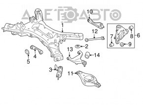 Maneta longitudinală spate dreapta Infiniti JX35 QX60 13-