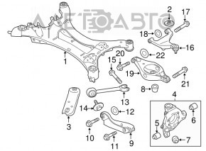 Maneta longitudinală spate stânga Nissan Murano z51 09-14 nouă originală OEM