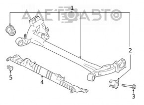 Болт крепления задней балки 2шт Hyundai Elantra AD 17-20 125мм