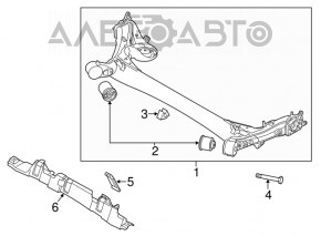 Silentblocul barei spate Hyundai Elantra UD 11-16, nou, original OEM