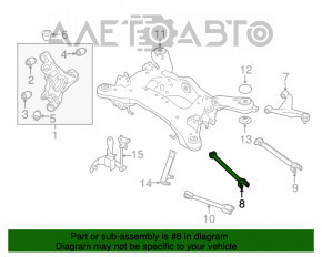 Maneta transversală inferioară stânga spate Infiniti Q50 14- nouă originală OEM