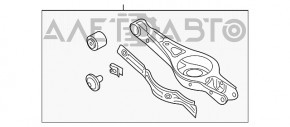 Maneta inferioară pentru arc spate dreapta Hyundai Sonata 15-19.