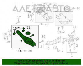 Maneta arc de suspensie spate dreapta Hyundai Elantra AD 17-20 sport